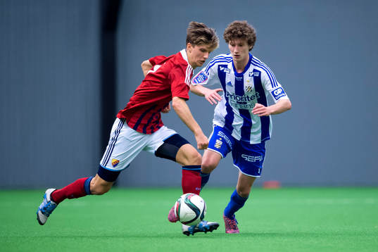 Djurgårdens Samuel Holm och IFK Göteborgs Jakob Bergman
