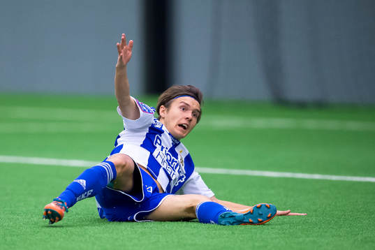 IFK Göteborgs Patrik Karlsson Lagemyr reagerar
