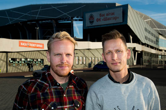 Bylinebild, Fredrik Lindstrand och Niklas Wihlborg