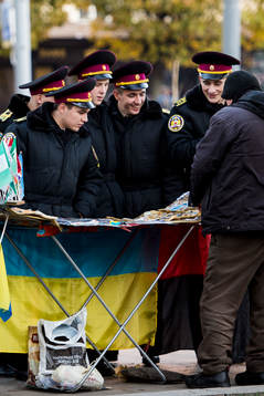Ukrainsk militär en söndagseftermiddag