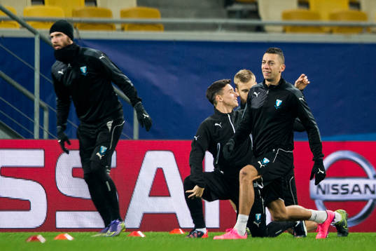 Malmö FFs Jo Inge Berget och Nikola Djurjic