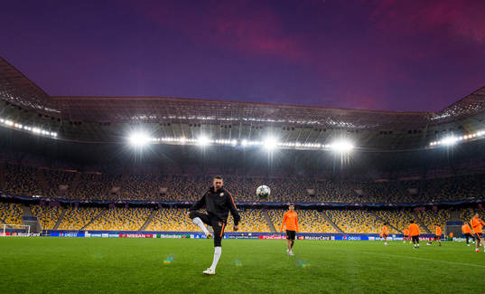 Shakhtar Donetsks målvaktstränare Dmytro Shutkov