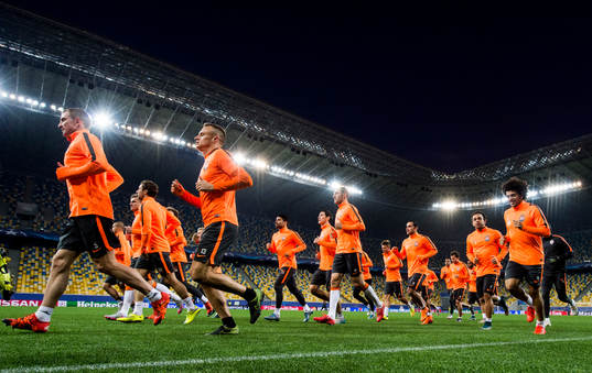Bläddra bland fler bilder av Fotboll, Champions League, Shakhtar Donetsk, Träning & Presskonferens