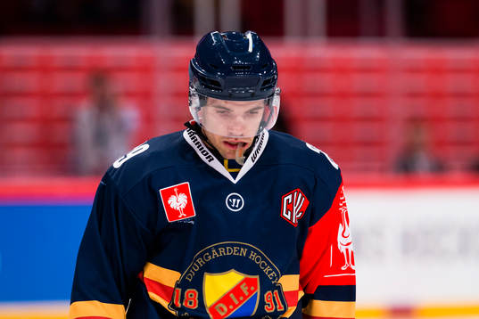 Djurgårdens Matt Anderson ser deppig ut