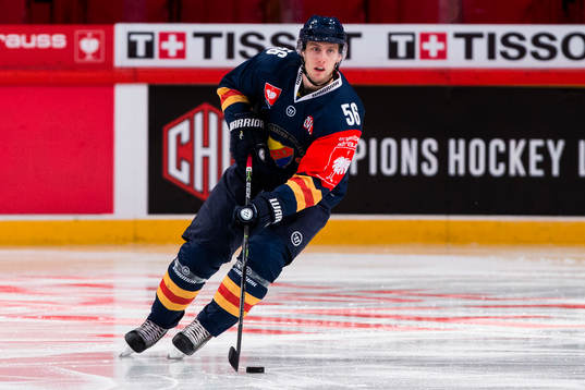 Djurgårdens Robin Norell med pucken