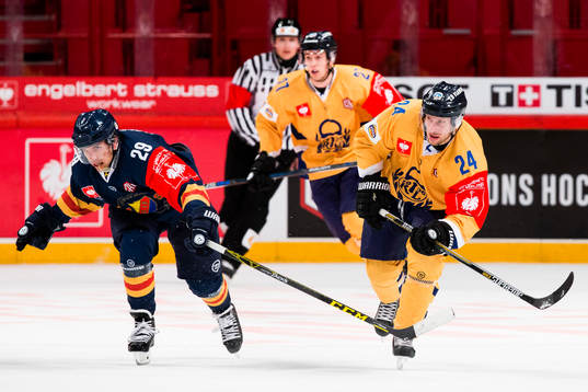 Djurgårdens Matt Anderson och Lukko Raumas Filip Riska