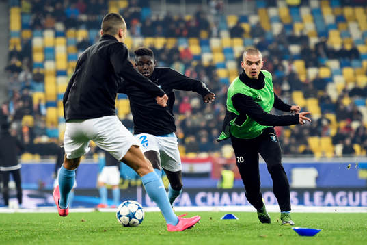 Malmö FFs Pa Konate och Vladimir Rodic