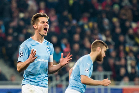 Malmö FFs Markus Rosenberg deppar