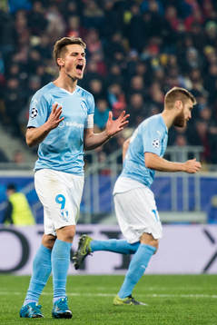 Malmö FFs Markus Rosenberg deppar