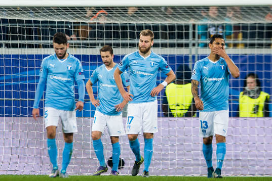 Malmö FFs Erdal Rakip, Kari Arnason, Rasmus Bengtsson och