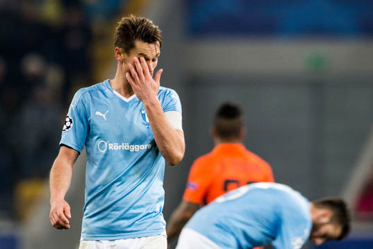 Malmö FFs Markus Rosenberg deppar