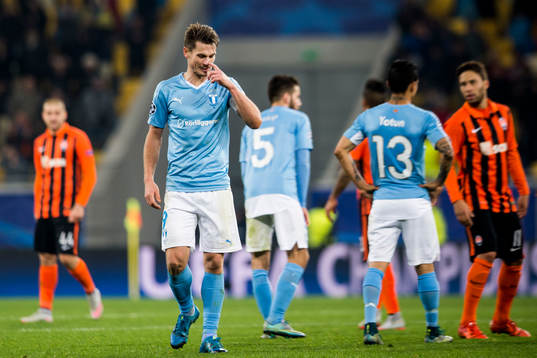 Malmö FFs Markus Rosenberg deppar