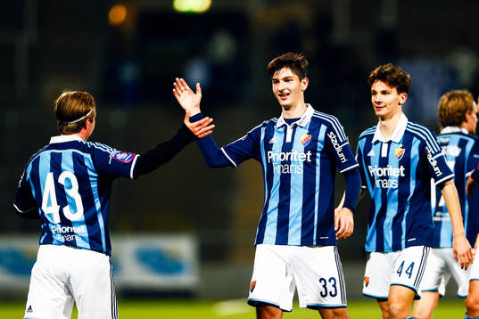 Djurgårdens Alexander Bergendahl Kärki och Besard Sabovic