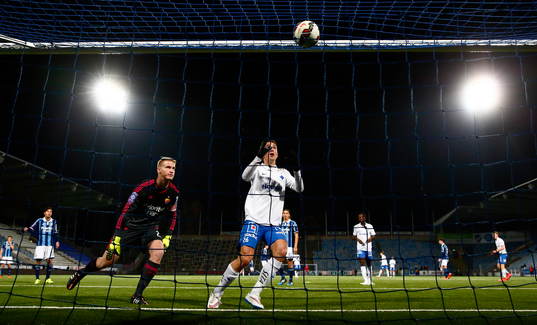Djurgårdens målvakt Hampus Nilsson och Norrköpings Adnan