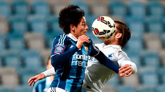 Djurgårdens Soo Yong-Yoon och Norrköpings Christopher Telo