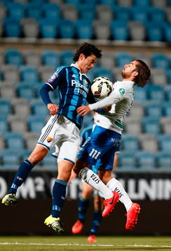Djurgårdens Soo Yong-Yoon och Norrköpings Christopher Telo