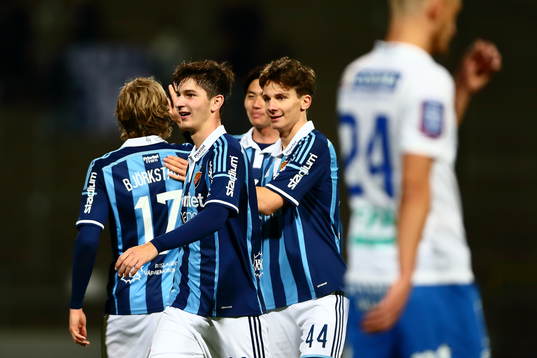 Djurgårdens Jakob Glasberg jublar