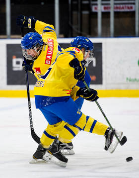 Sveriges Hanna Olsson och Pernilla Winberg