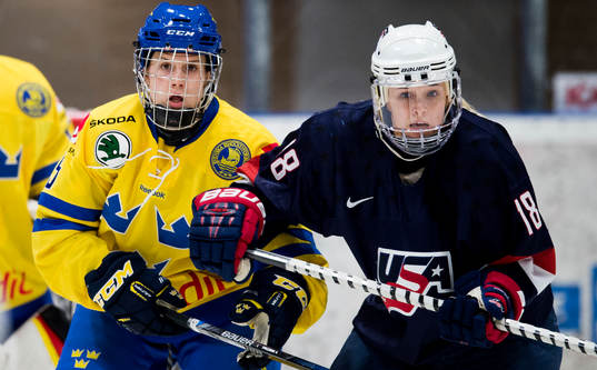Sveriges Johanna Fällman och USAs Stephanie Anderson