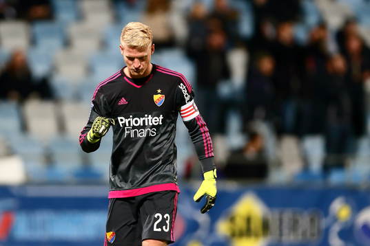 Djurgårdens målvakt Hampus Nilsson