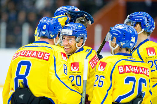 Sveriges Joel Lundqvist jublar