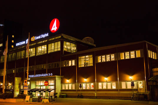 Generell vy utanför TV4-huset på Gärdet