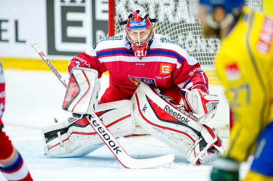 Tjeckiens målvakt Jakub Kovar