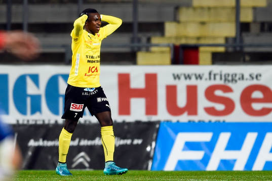 Mjällbys Lumala Abdu deppar