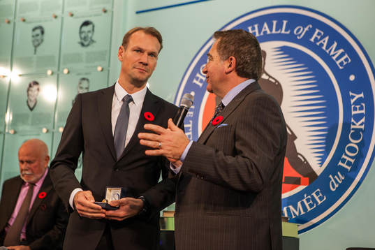 Nicklas Lidstrom is seen
