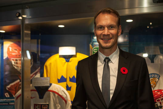 Nicklas Lidstrom is seen