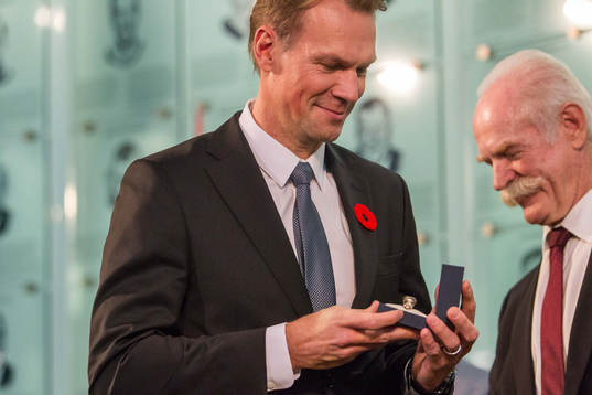 Nicklas Lidstrom is seen