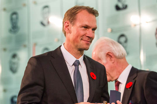 Nicklas Lidstrom is seen
