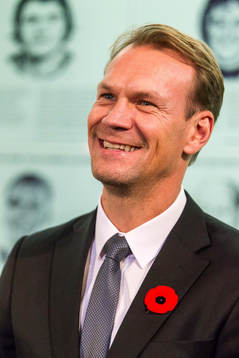 Nicklas Lidstrom is seen