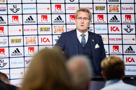 Erik Hamrén presenterar