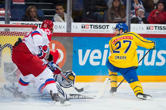 Sveriges Linus Omark gör 1-1