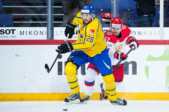 Sveriges Dick Axelsson och Rysslands Sergei Shirokov