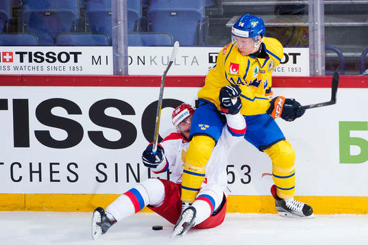 Sveriges Richard Gynge och Rysslands Alexei Tsvetkov