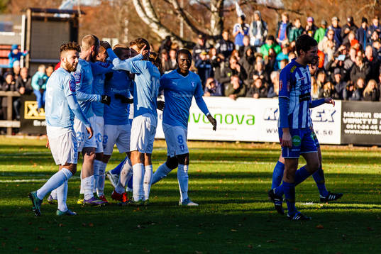 Malmö FFs spelare jublar