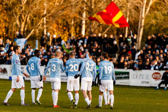 Malmö FFs spelare jublar