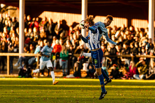 Götene IFs Oscar Stridh och Malmö FFs Tobias Sana