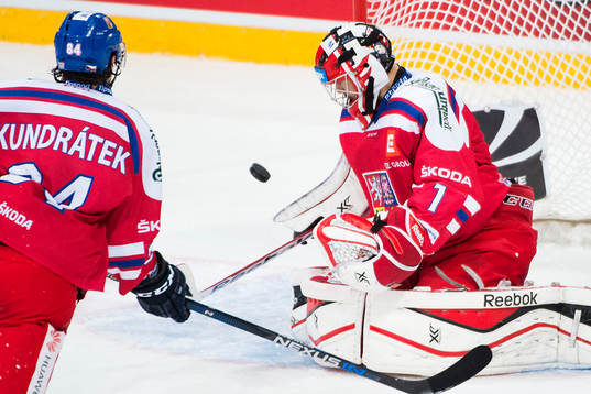 Tjeckiens målvakt Jakub Kovar