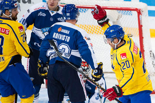 Sveriges Joel Lundqvist jublar