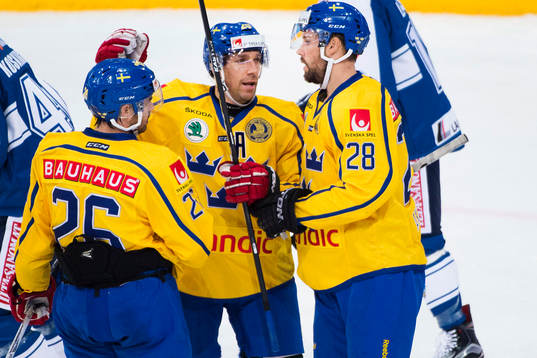 Sveriges Joel Lundqvist jublar