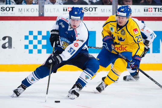 Finlands Tomi Sallinen och Sveriges Erik Gustafsson