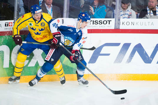 Sveriges Johan Fransson och Finlands Jarno Koskiranta