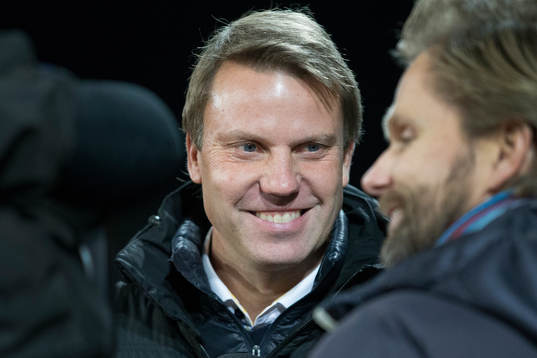 Falkenbergs tränare Hasse Eklund före  fotbollsmatchen