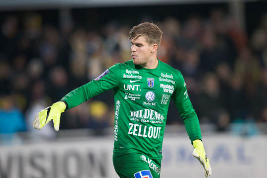 Sirius målvakt Lukas Jonsson
