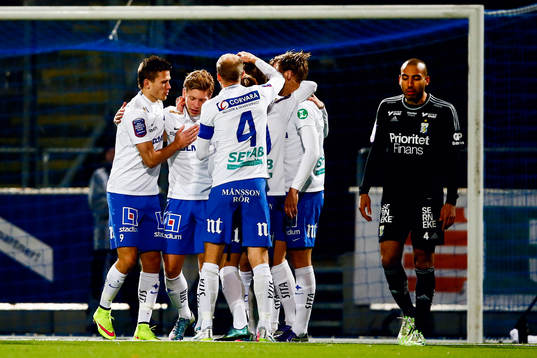 Norrköpings Alexander Fransson jublar