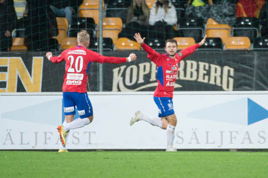 Örgrytes Hannes Sahlin har gjort det avgörande målet