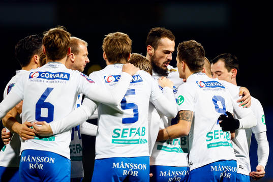 Norrköpings Alexander Fransson firar